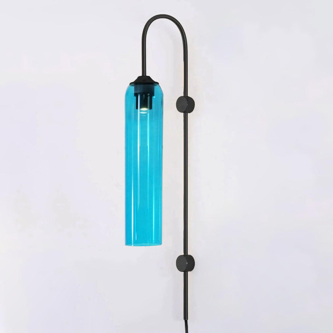 Nowoczesna Szklana Lampa Ścienna z wtyczką