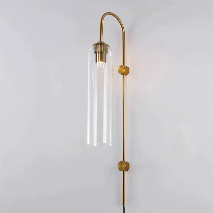 Nowoczesna Szklana Lampa Ścienna z wtyczką