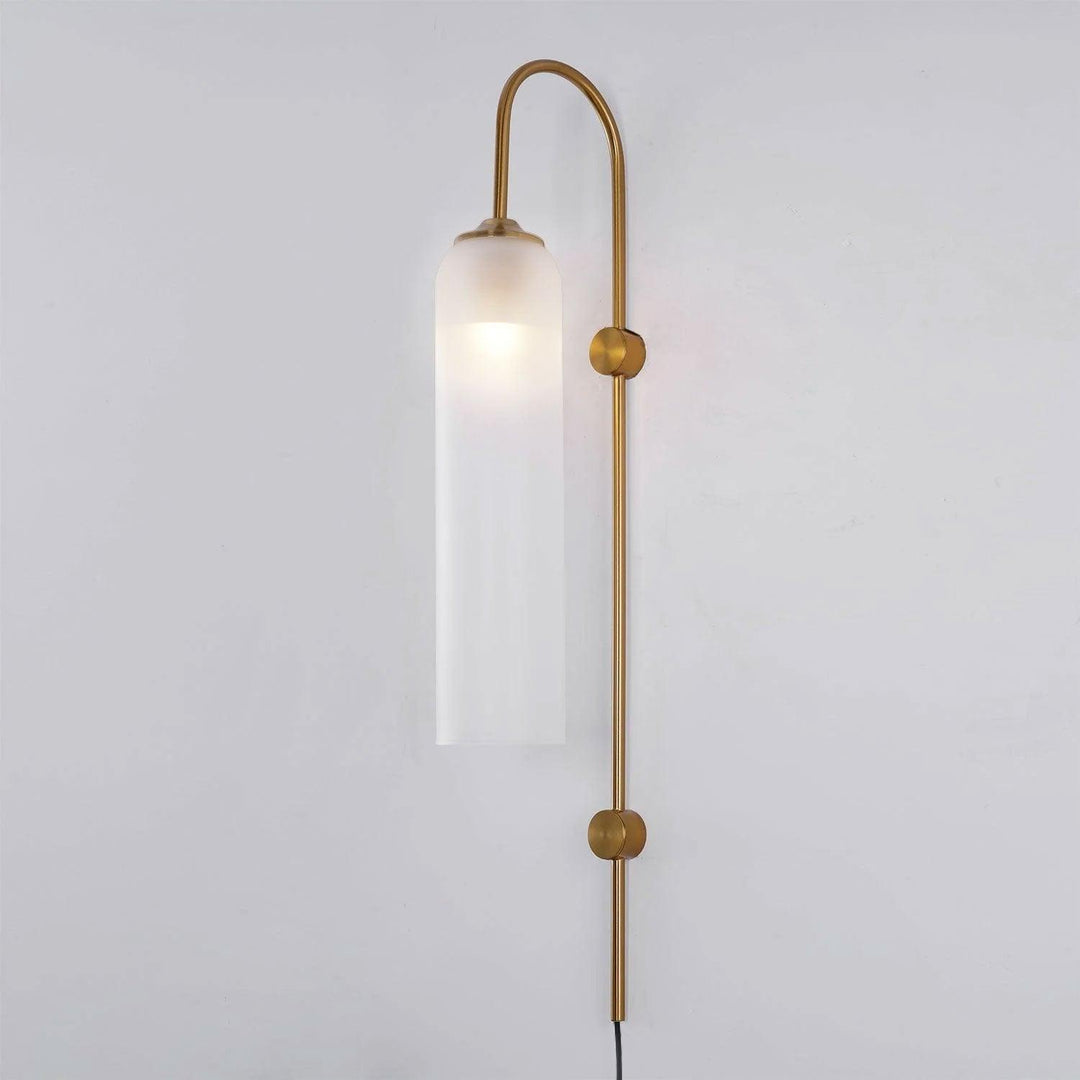 Nowoczesna Szklana Lampa Ścienna z wtyczką