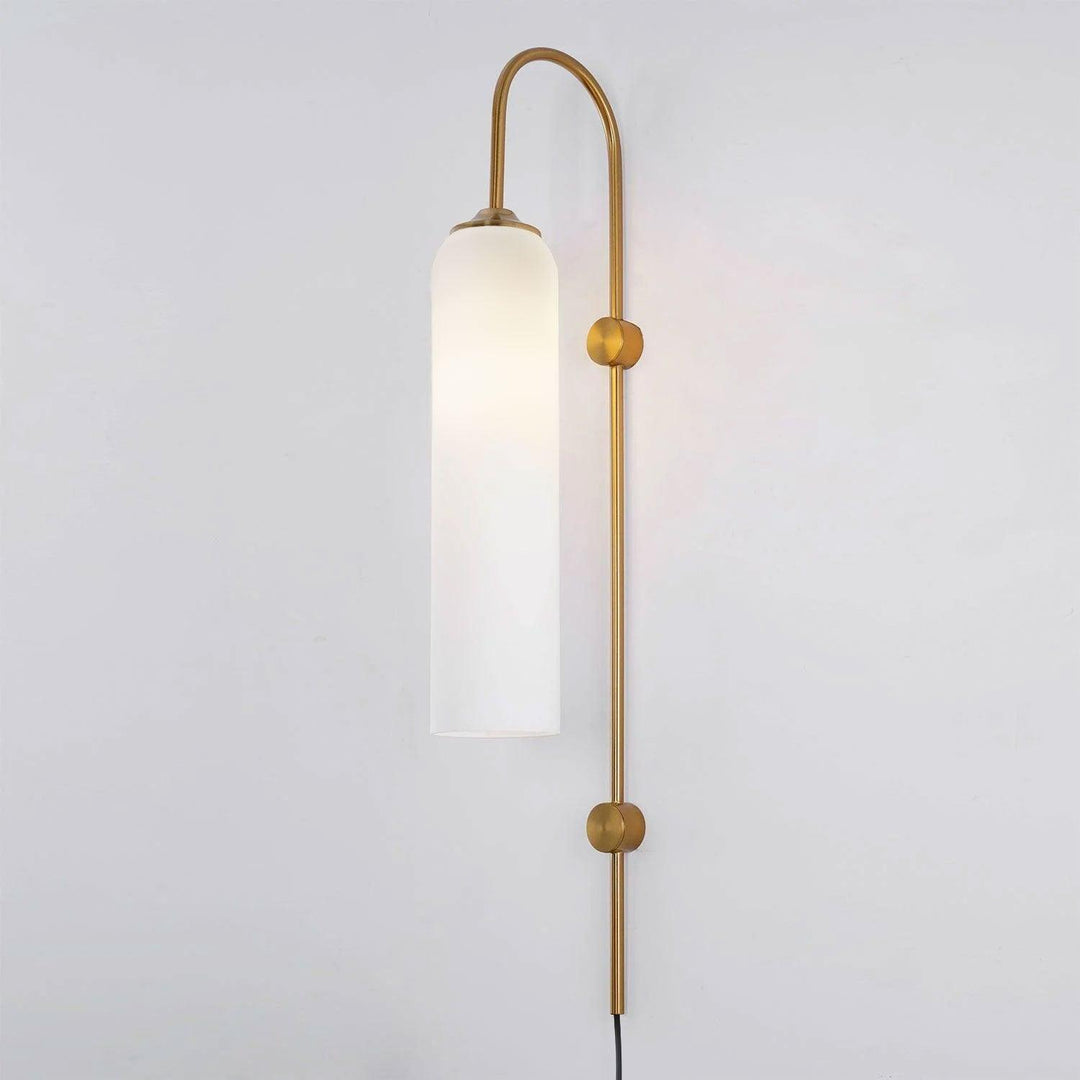 Nowoczesna Szklana Lampa Ścienna z wtyczką