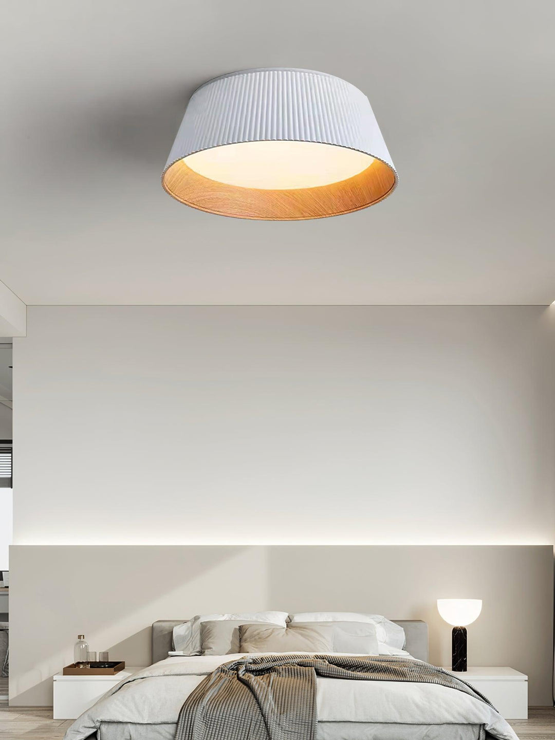 Nowoczesna Lampa Sufitowa z Żłobieniami