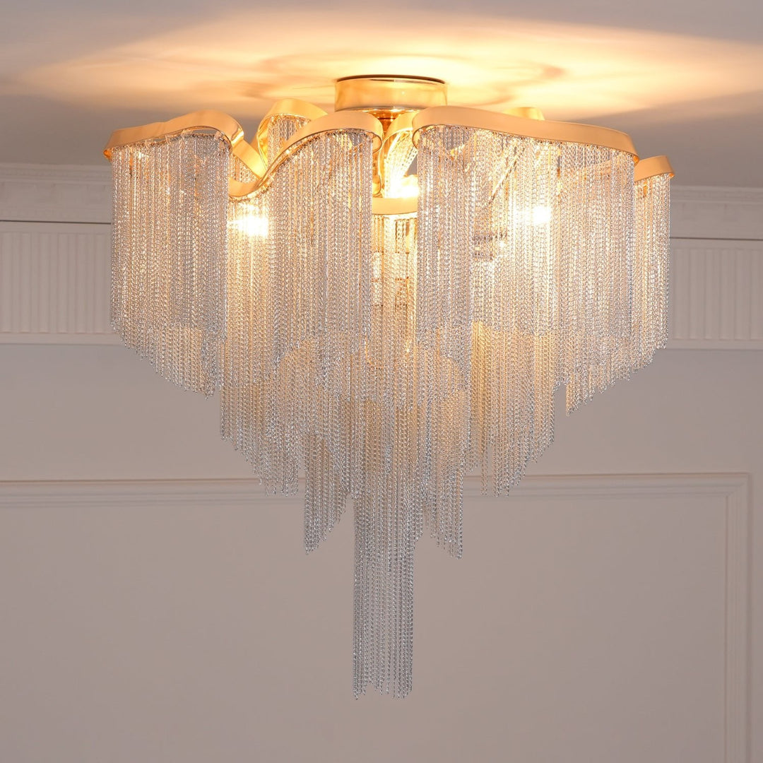 Nowoczesna Lampa sufitowa z Frędzlami