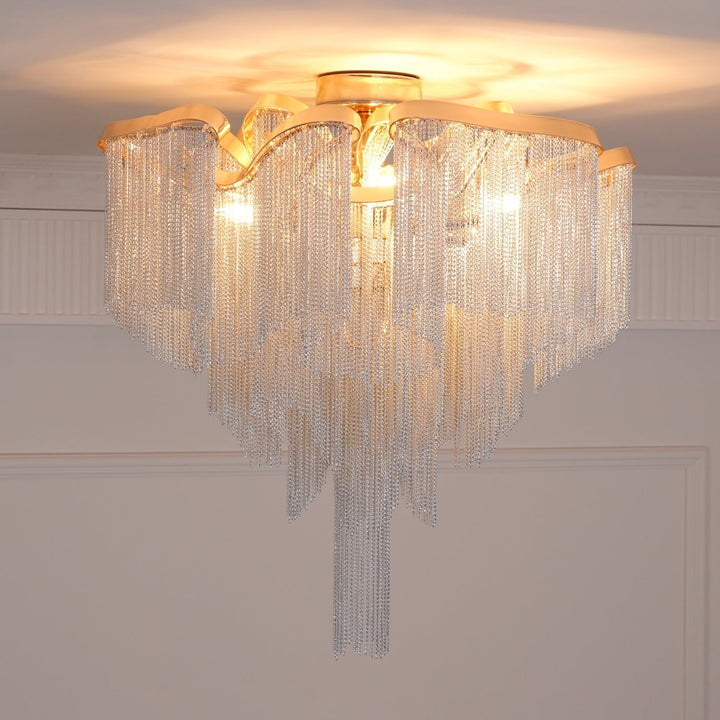 Nowoczesna Lampa sufitowa z Frędzlami