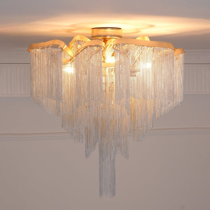 Nowoczesna Lampa sufitowa z Frędzlami