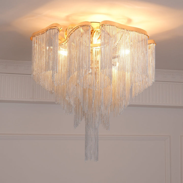 Nowoczesna Lampa sufitowa z Frędzlami