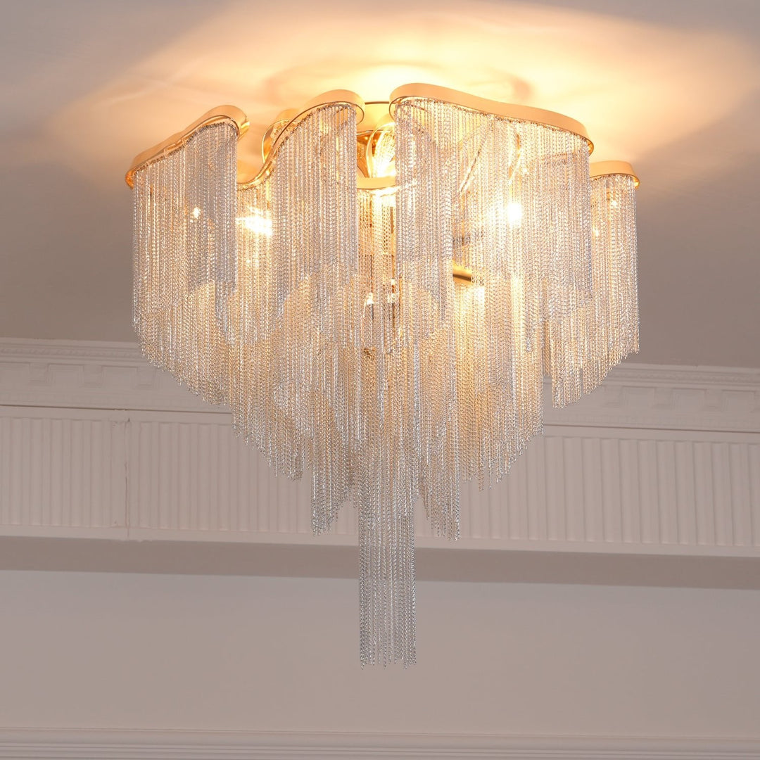 Nowoczesna Lampa sufitowa z Frędzlami