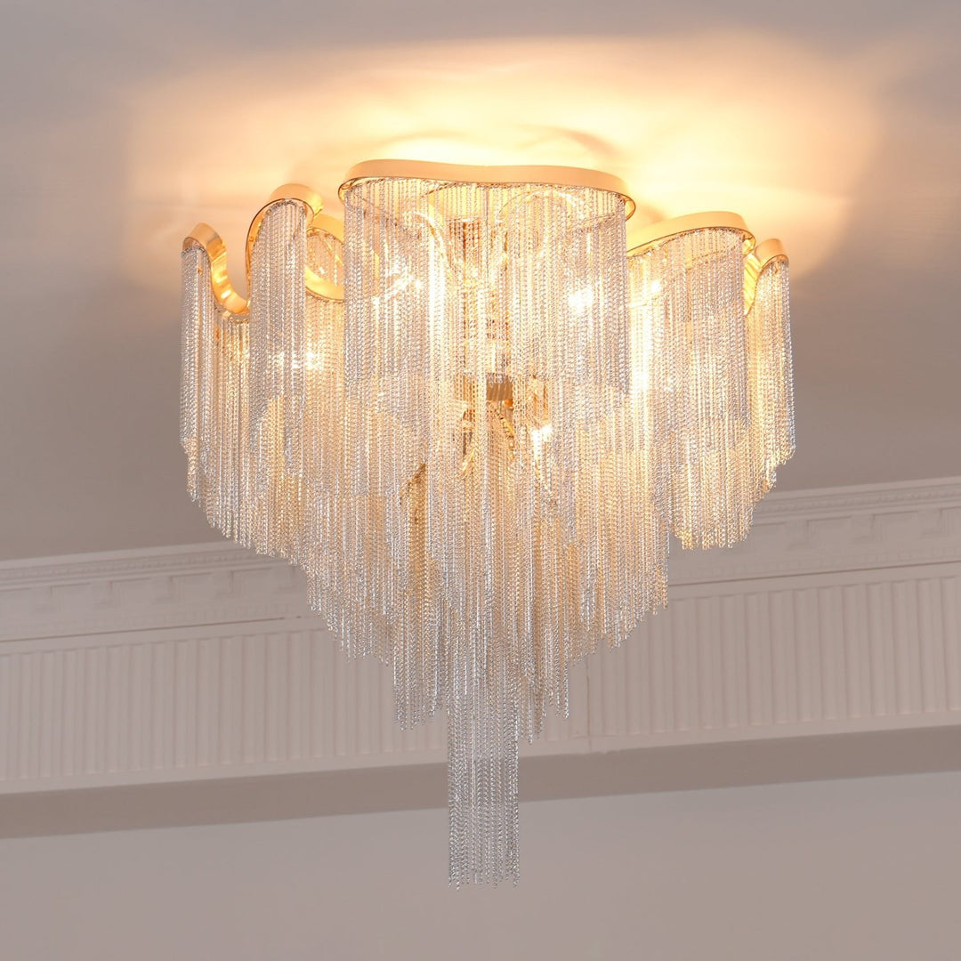 Nowoczesna Lampa sufitowa z Frędzlami