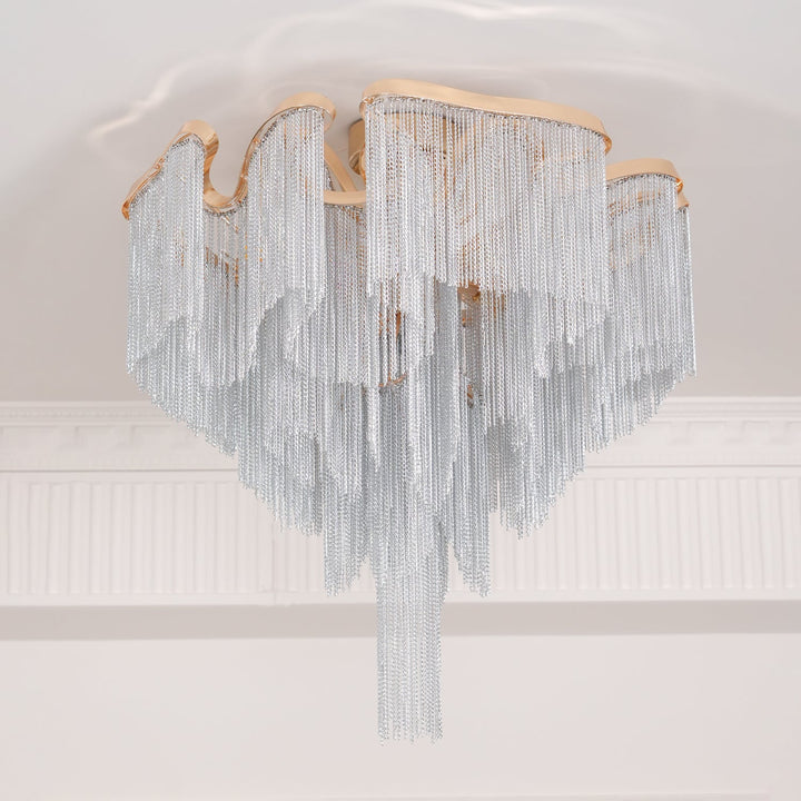 Nowoczesna Lampa sufitowa z Frędzlami