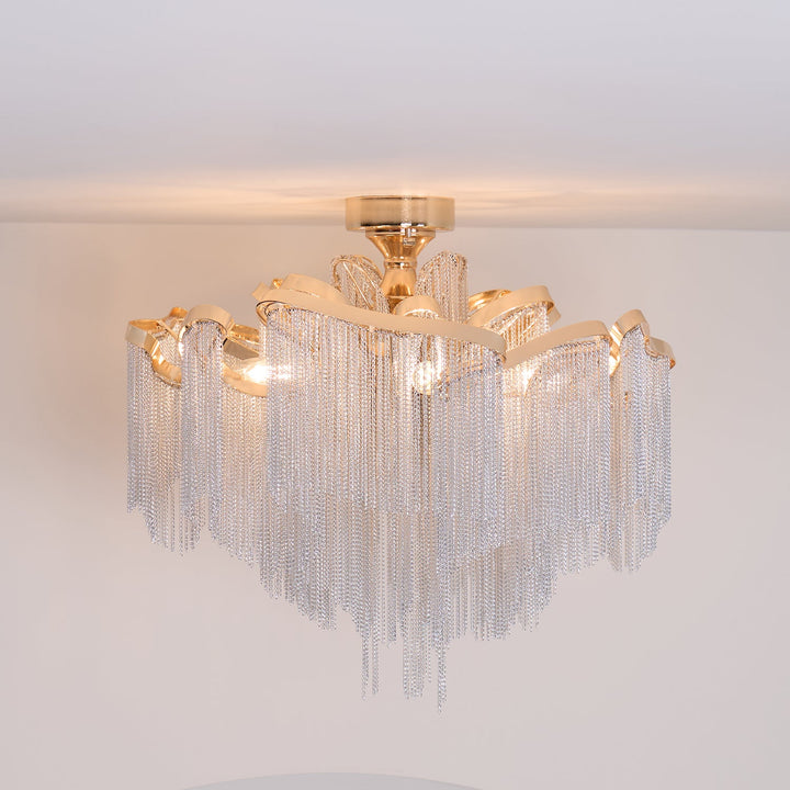 Nowoczesna Lampa sufitowa z Frędzlami