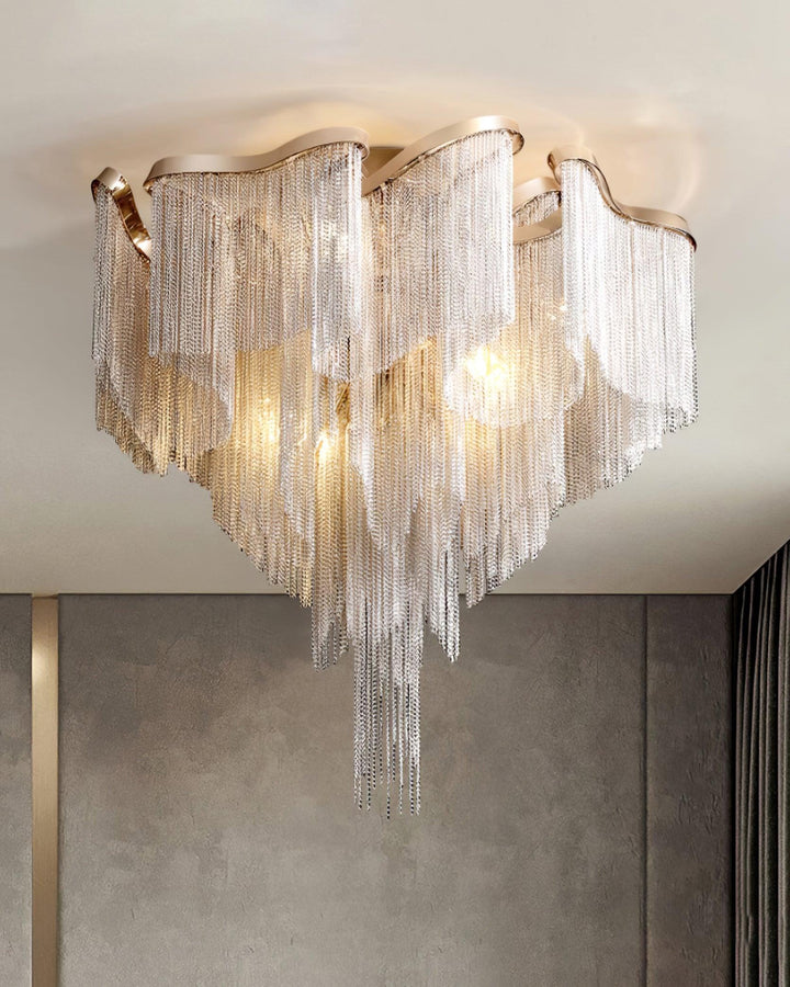Nowoczesna Lampa sufitowa z Frędzlami