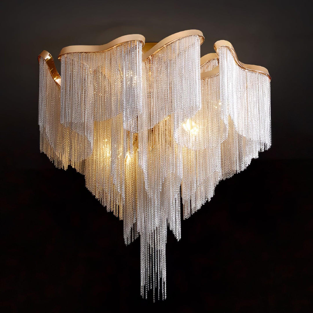 Nowoczesna Lampa sufitowa z Frędzlami