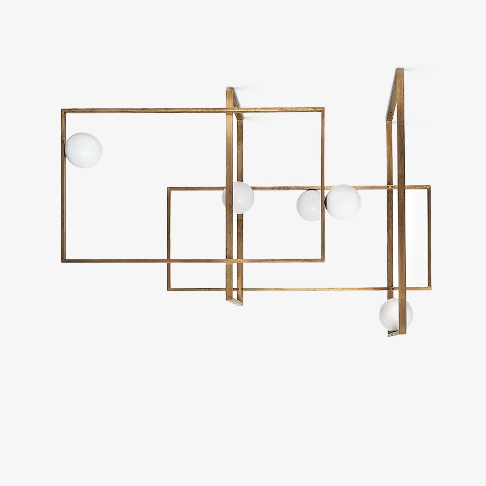 Szklana lampa sufitowa Mondrian