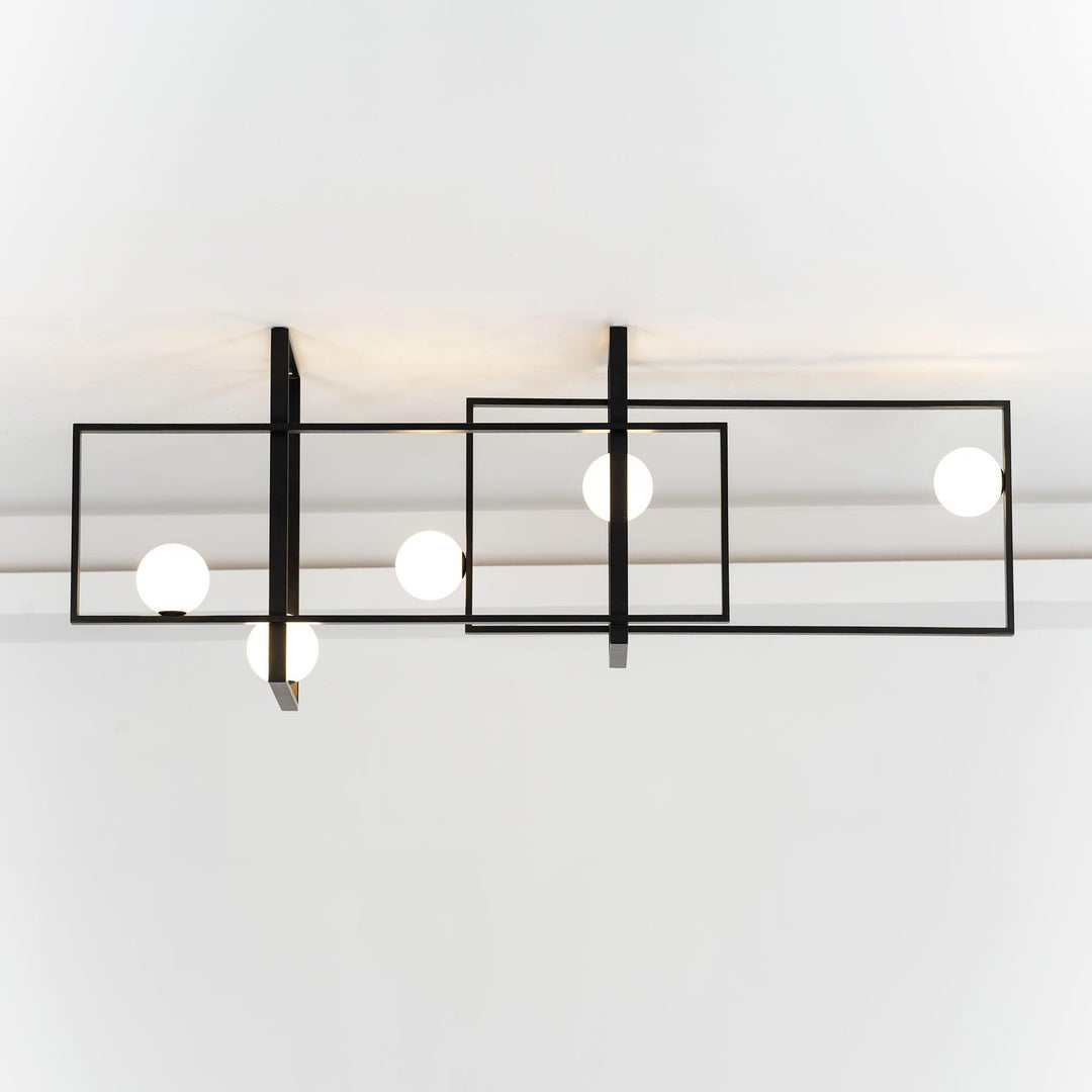 Szklana lampa sufitowa Mondrian