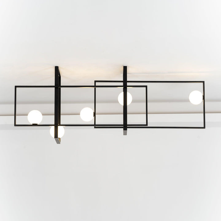 Szklana lampa sufitowa Mondrian