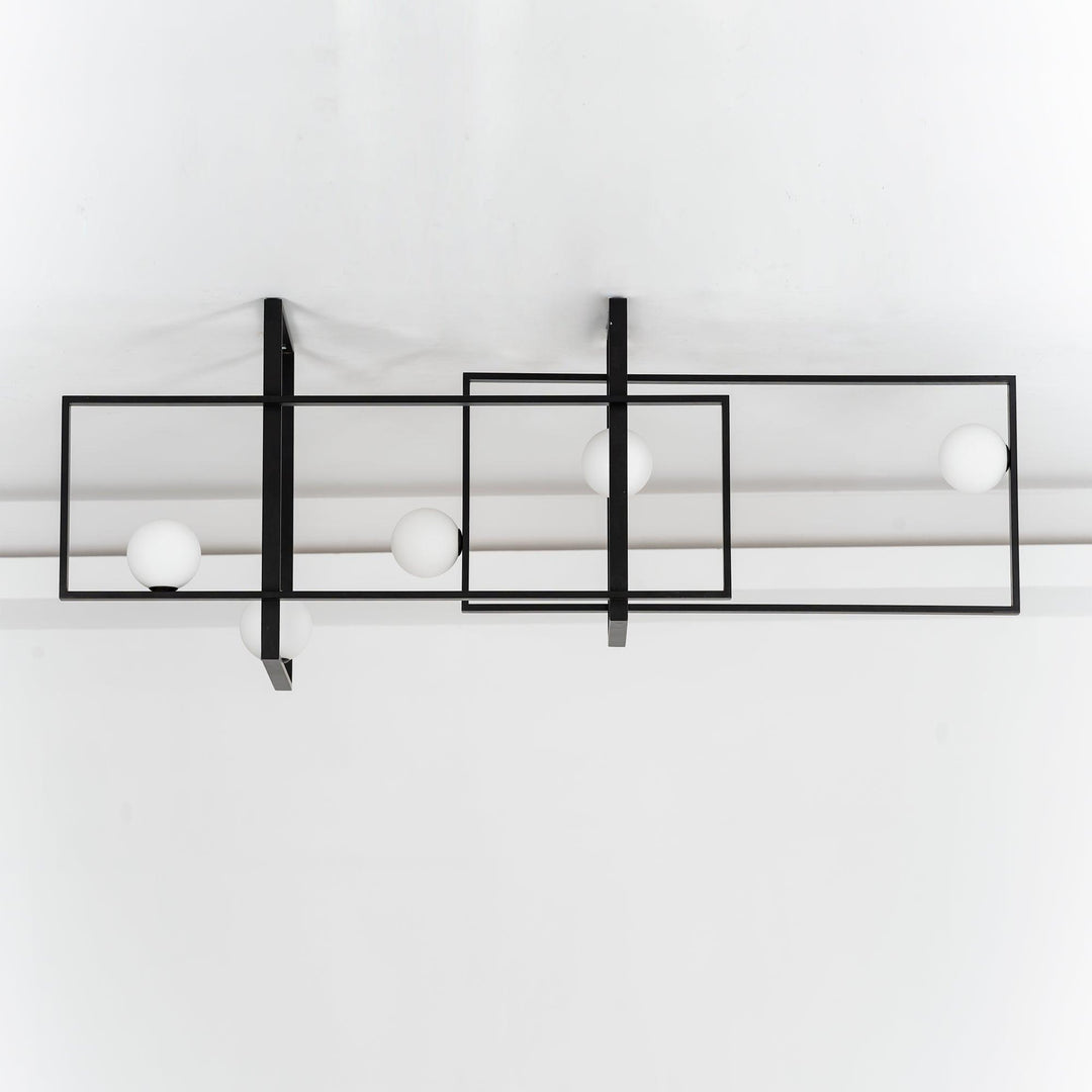 Szklana lampa sufitowa Mondrian