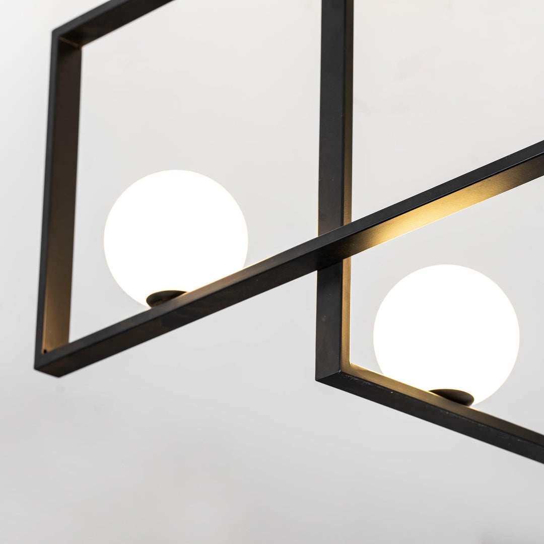 Szklana lampa sufitowa Mondrian