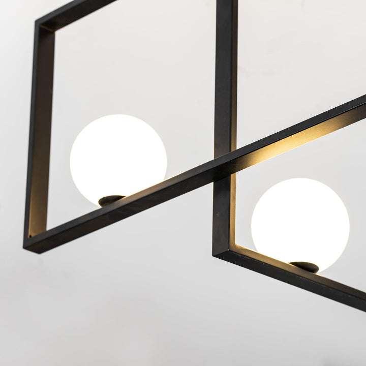 Szklana lampa sufitowa Mondrian
