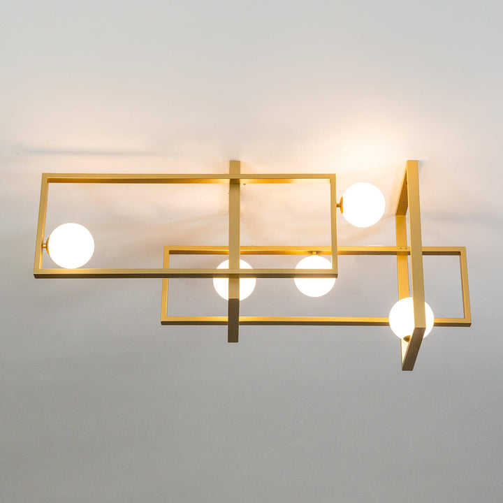 Szklana lampa sufitowa Mondrian