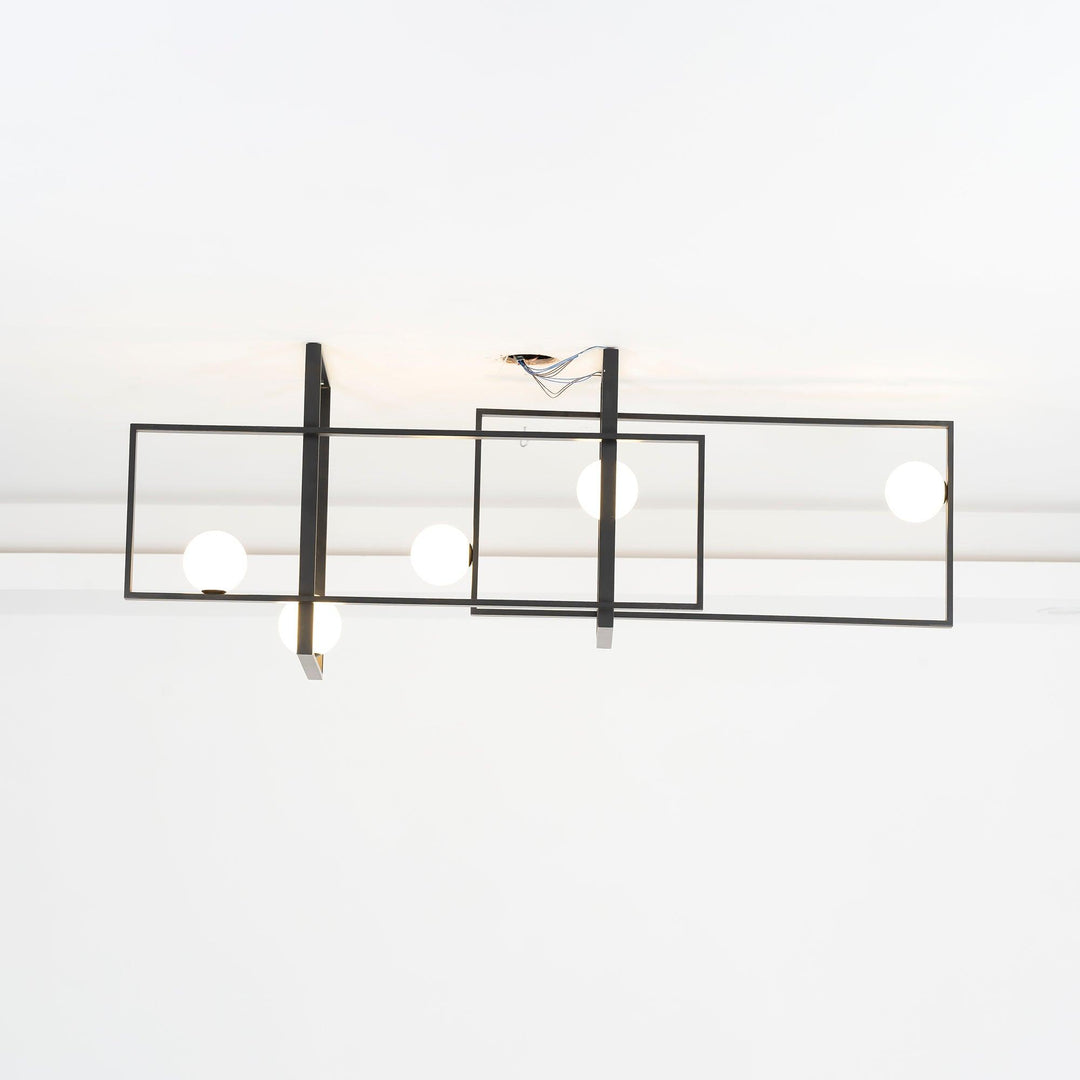 Szklana lampa sufitowa Mondrian