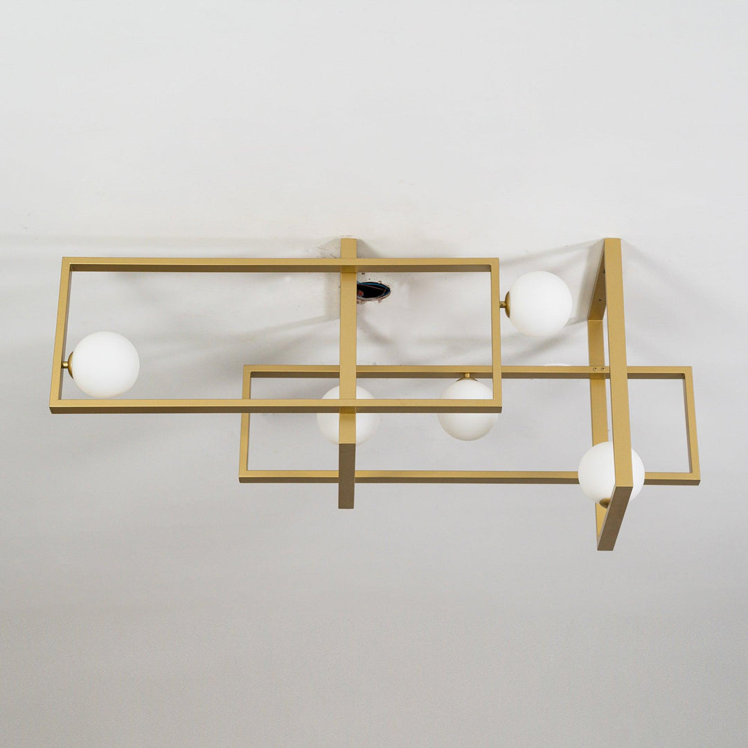 Szklana lampa sufitowa Mondrian