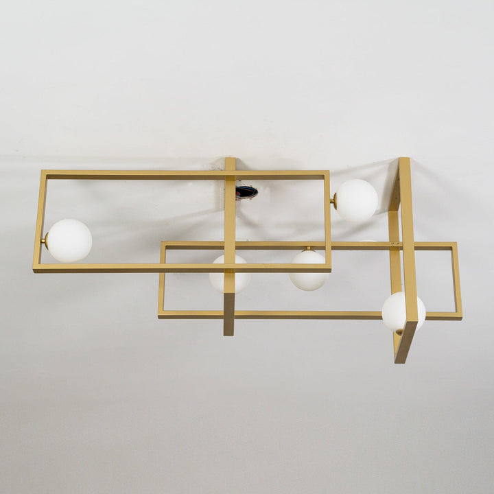 Szklana lampa sufitowa Mondrian