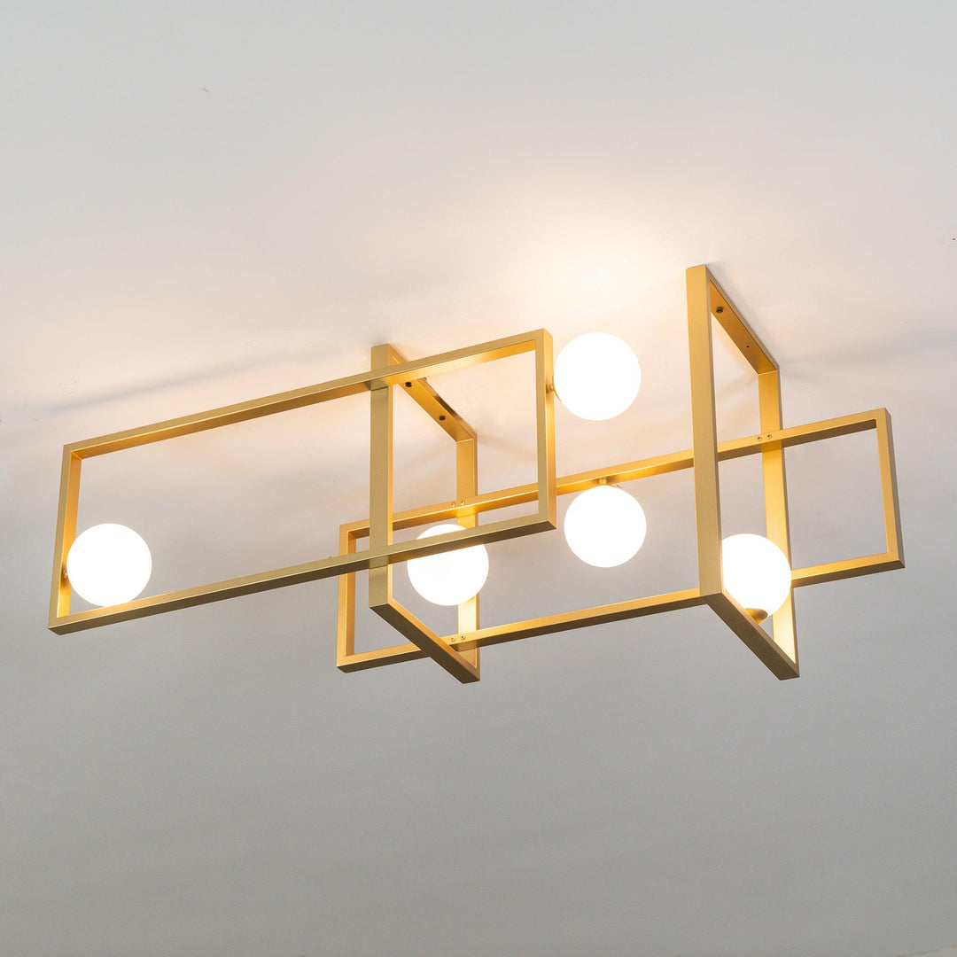 Szklana lampa sufitowa Mondrian