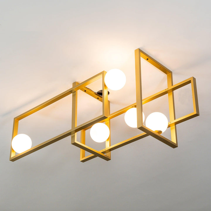 Szklana lampa sufitowa Mondrian