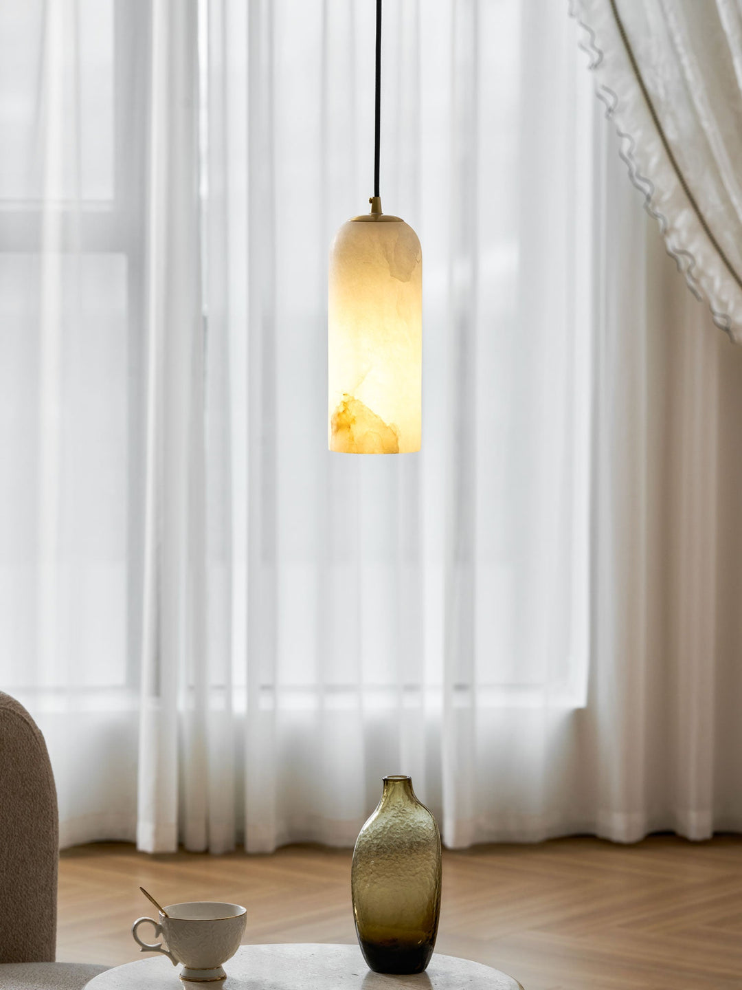 Lampa wisząca Monty Alabaster