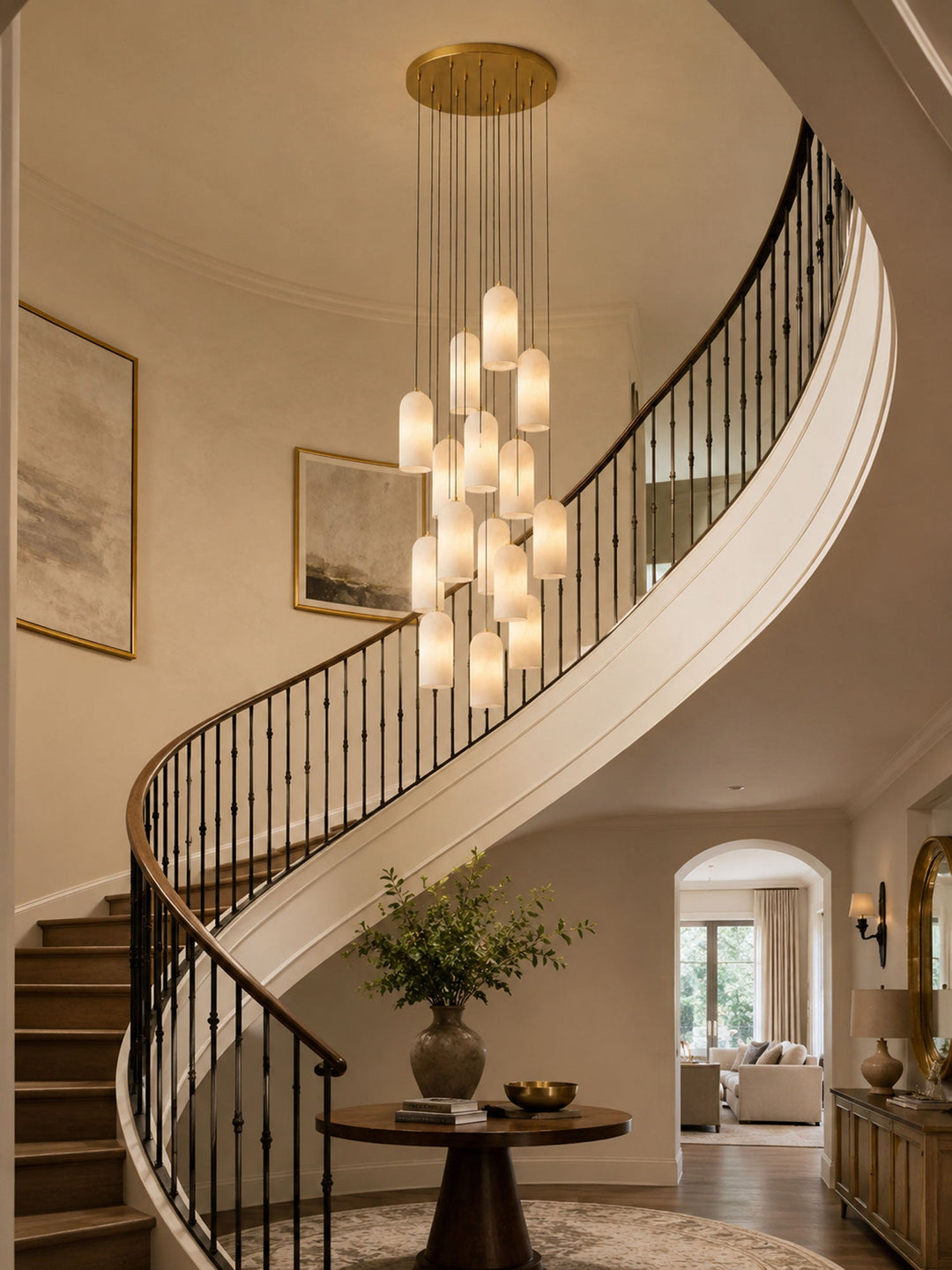 Lampa wisząca Monty Alabaster