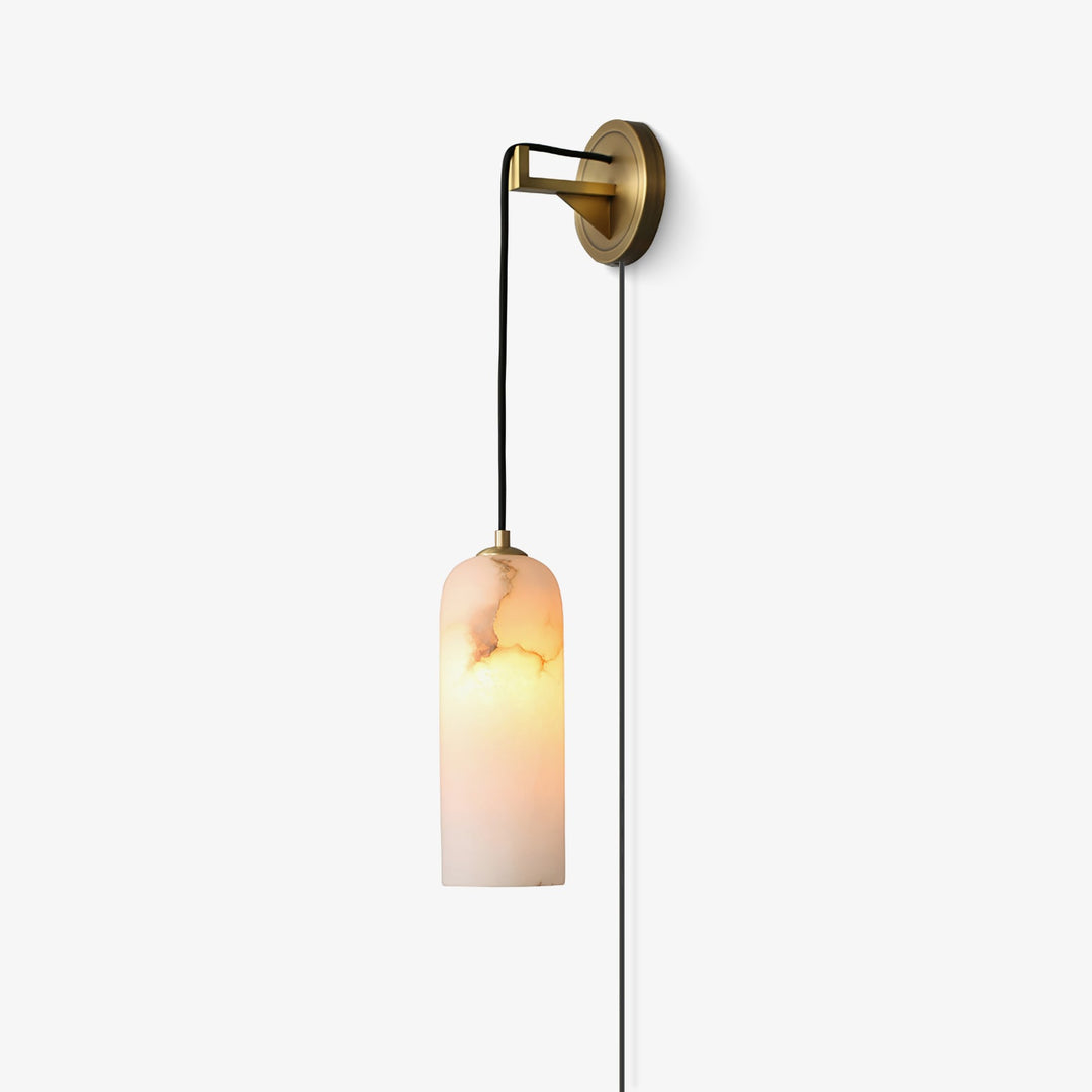 Monty Alabaster Lampa Ścienna z wtyczką