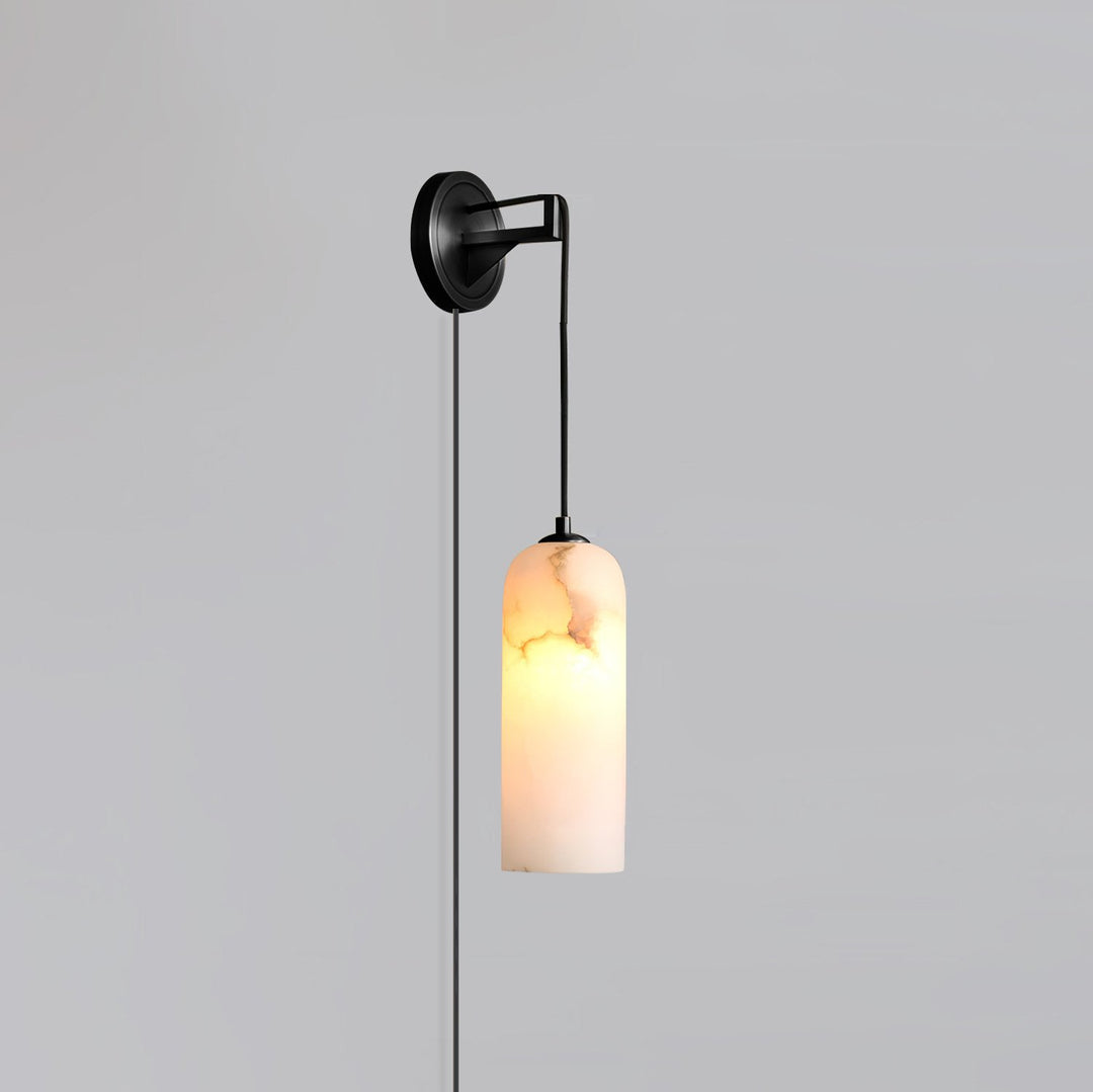 Monty Alabaster Lampa Ścienna z wtyczką