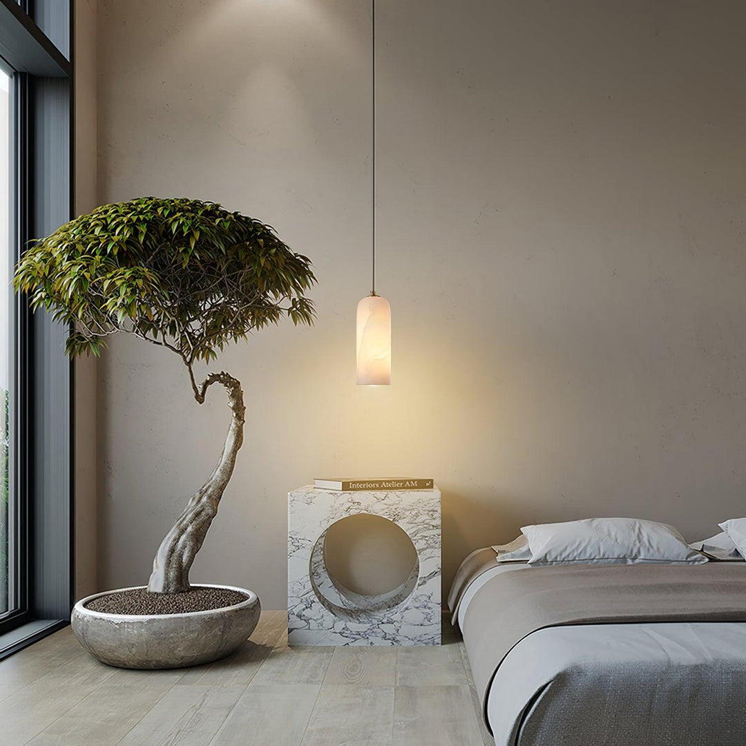 Lampa wisząca Monty Alabaster