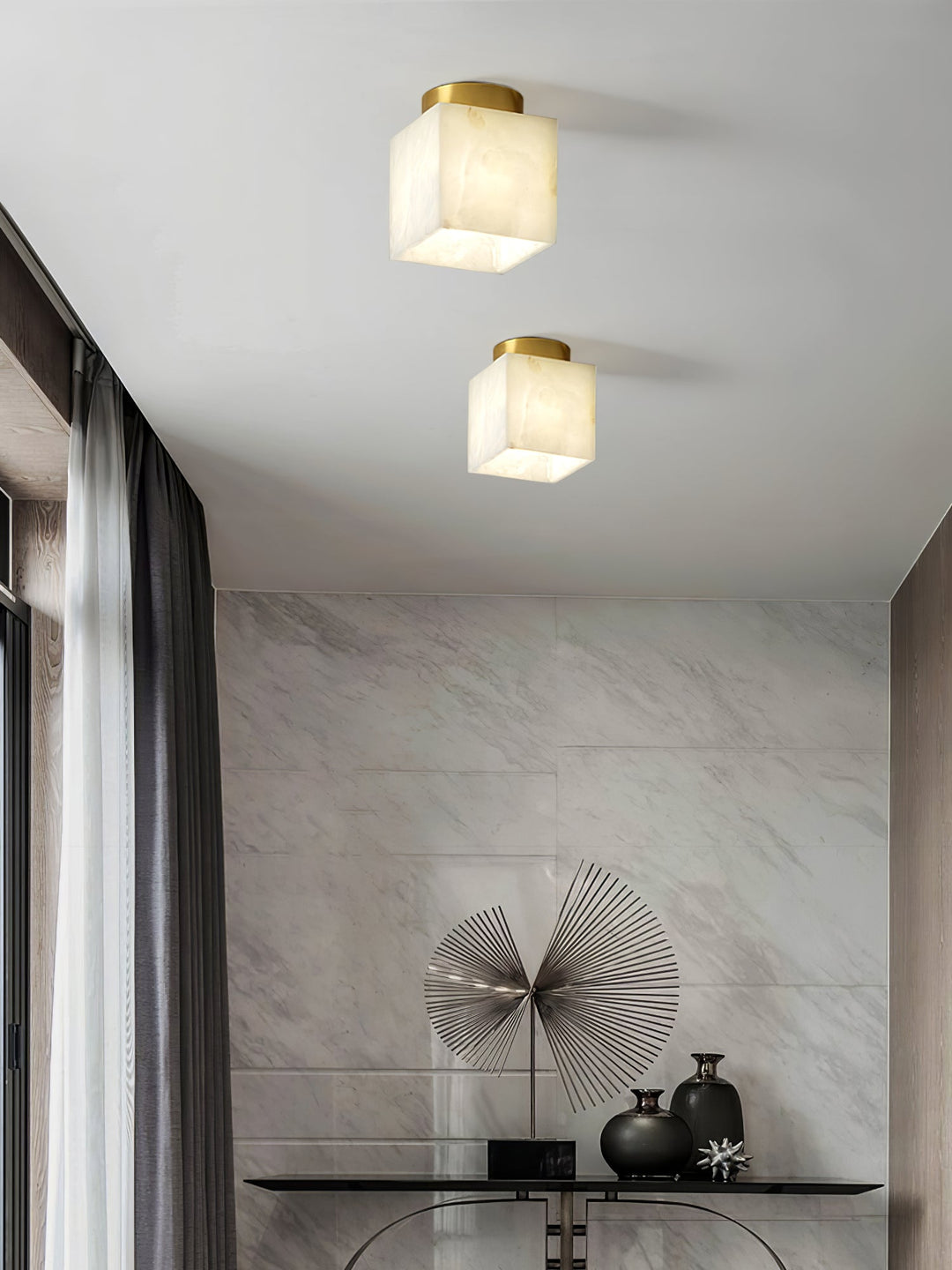 Lampa sufitowa Moon Alabaster