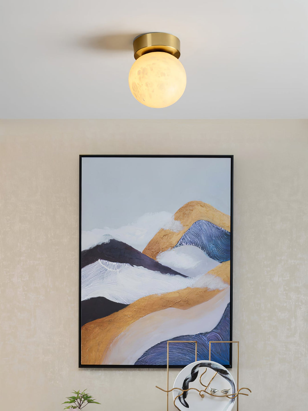 Lampa sufitowa Moon Alabaster