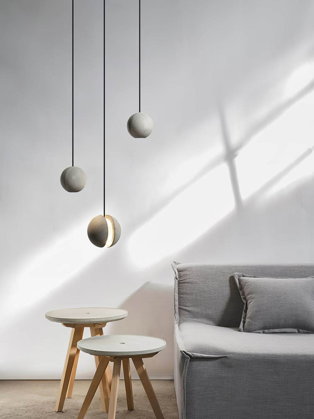 Lampa Wisząca Moon Concrete