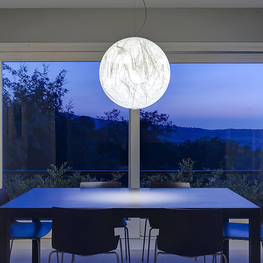 Lampa Wisząca z Jedwabiu Księżycowego
