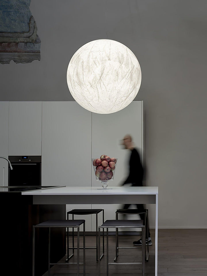 Lampa Wisząca z Jedwabiu Księżycowego