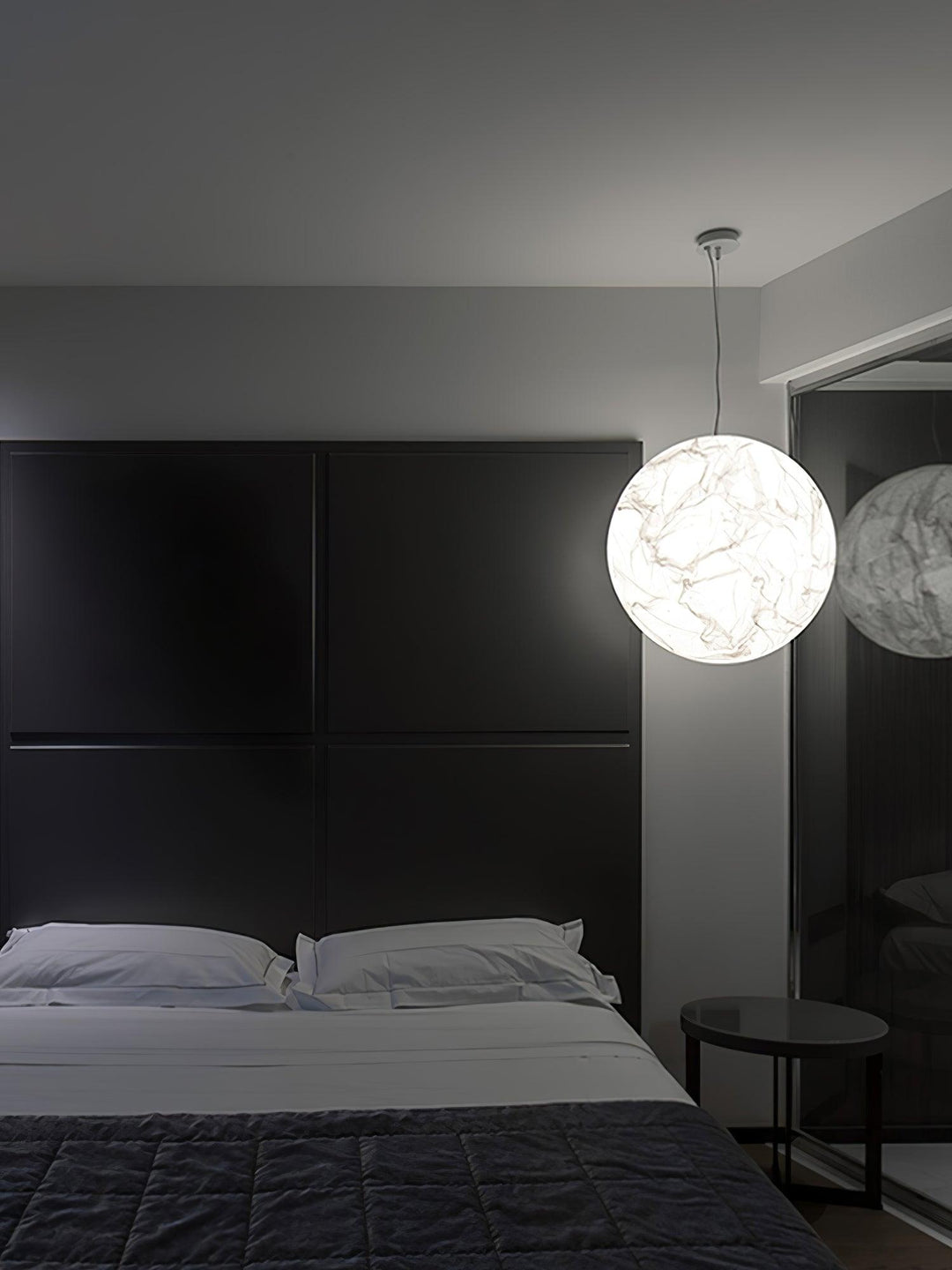 Lampa Wisząca z Jedwabiu Księżycowego