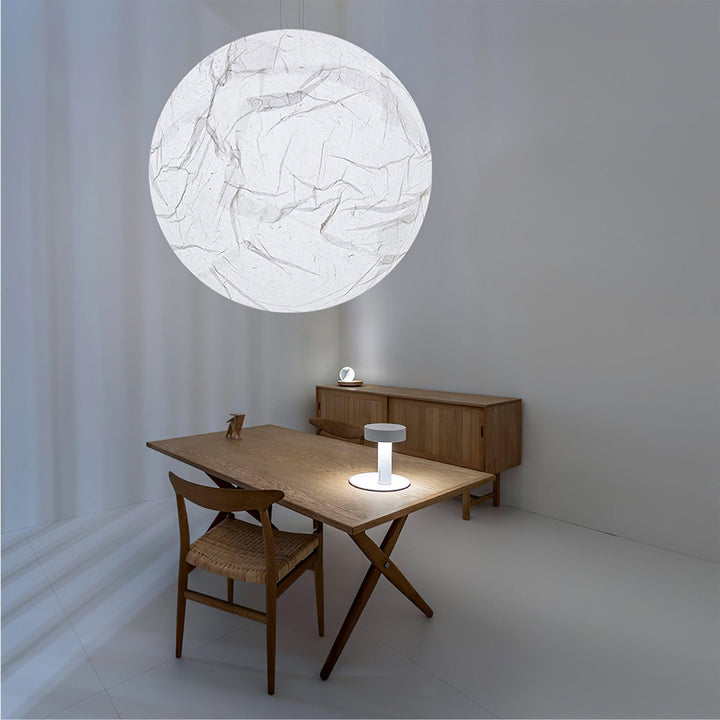 Lampa Wisząca z Jedwabiu Księżycowego