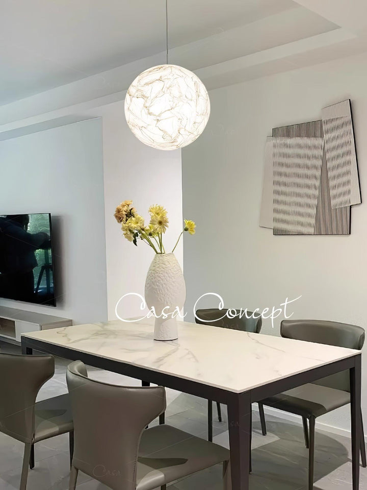 Lampa Wisząca z Jedwabiu Księżycowego