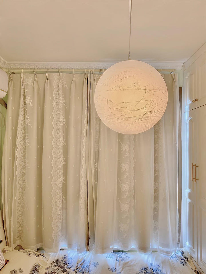 Lampa Wisząca z Jedwabiu Księżycowego