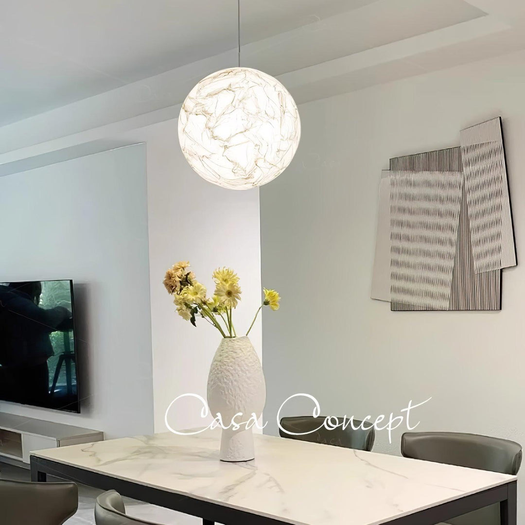 Lampa Wisząca z Jedwabiu Księżycowego