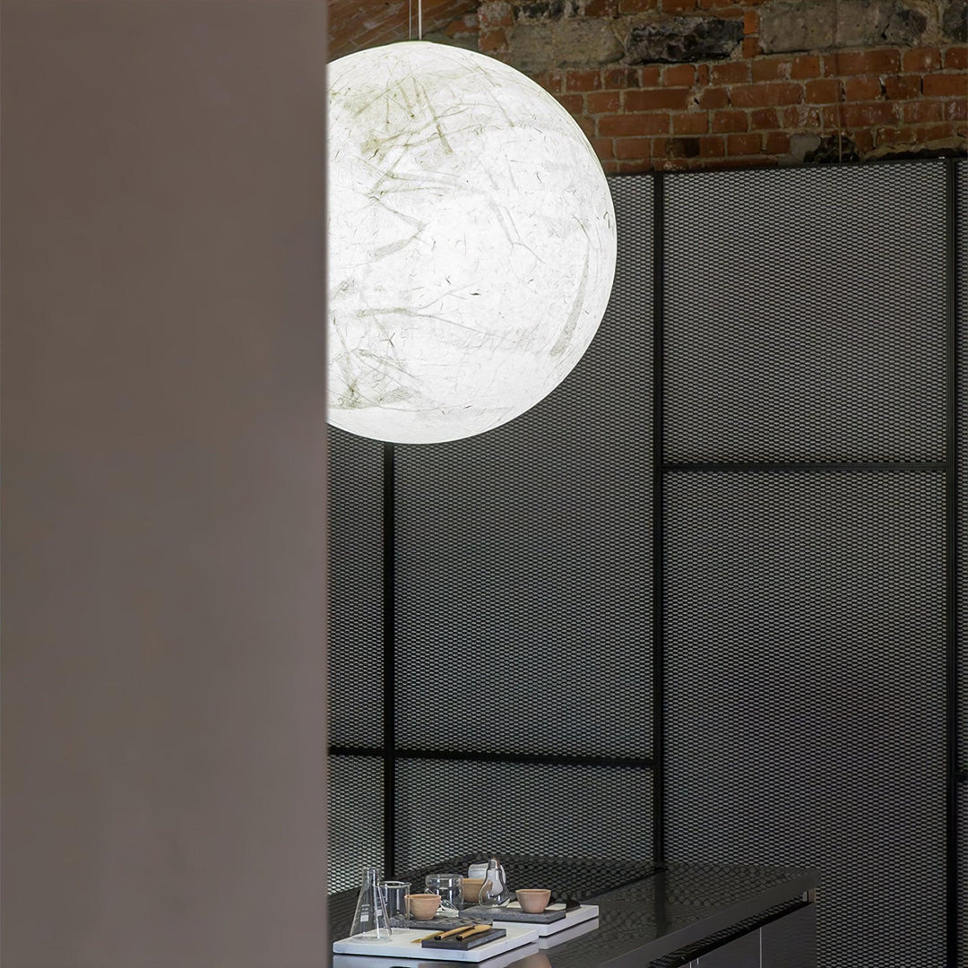 Lampa Wisząca z Jedwabiu Księżycowego