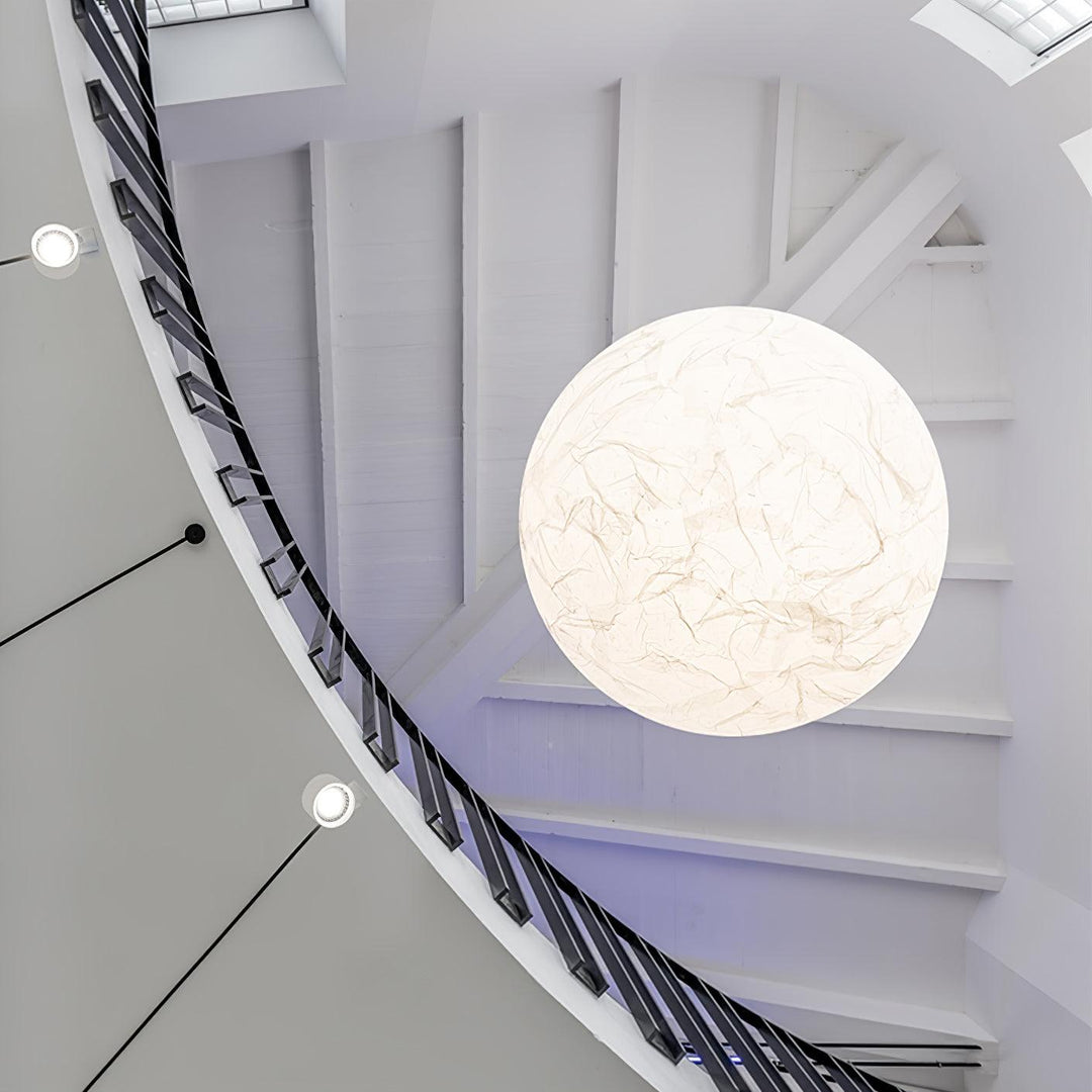 Lampa Wisząca z Jedwabiu Księżycowego