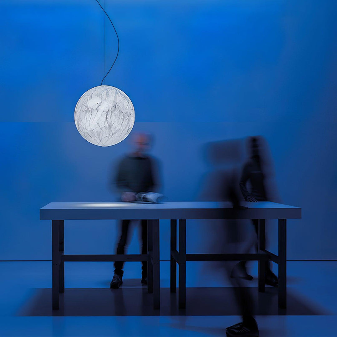 Lampa Wisząca z Jedwabiu Księżycowego