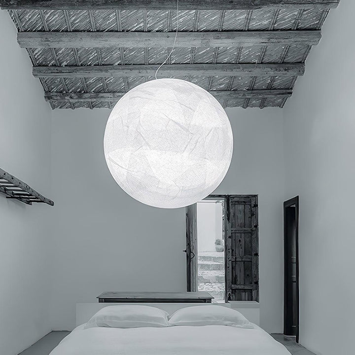 Lampa Wisząca z Jedwabiu Księżycowego