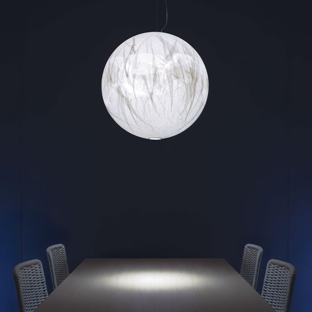 Lampa Wisząca z Jedwabiu Księżycowego