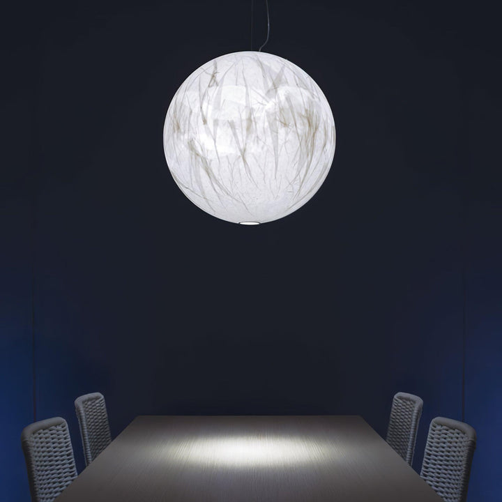 Lampa Wisząca z Jedwabiu Księżycowego