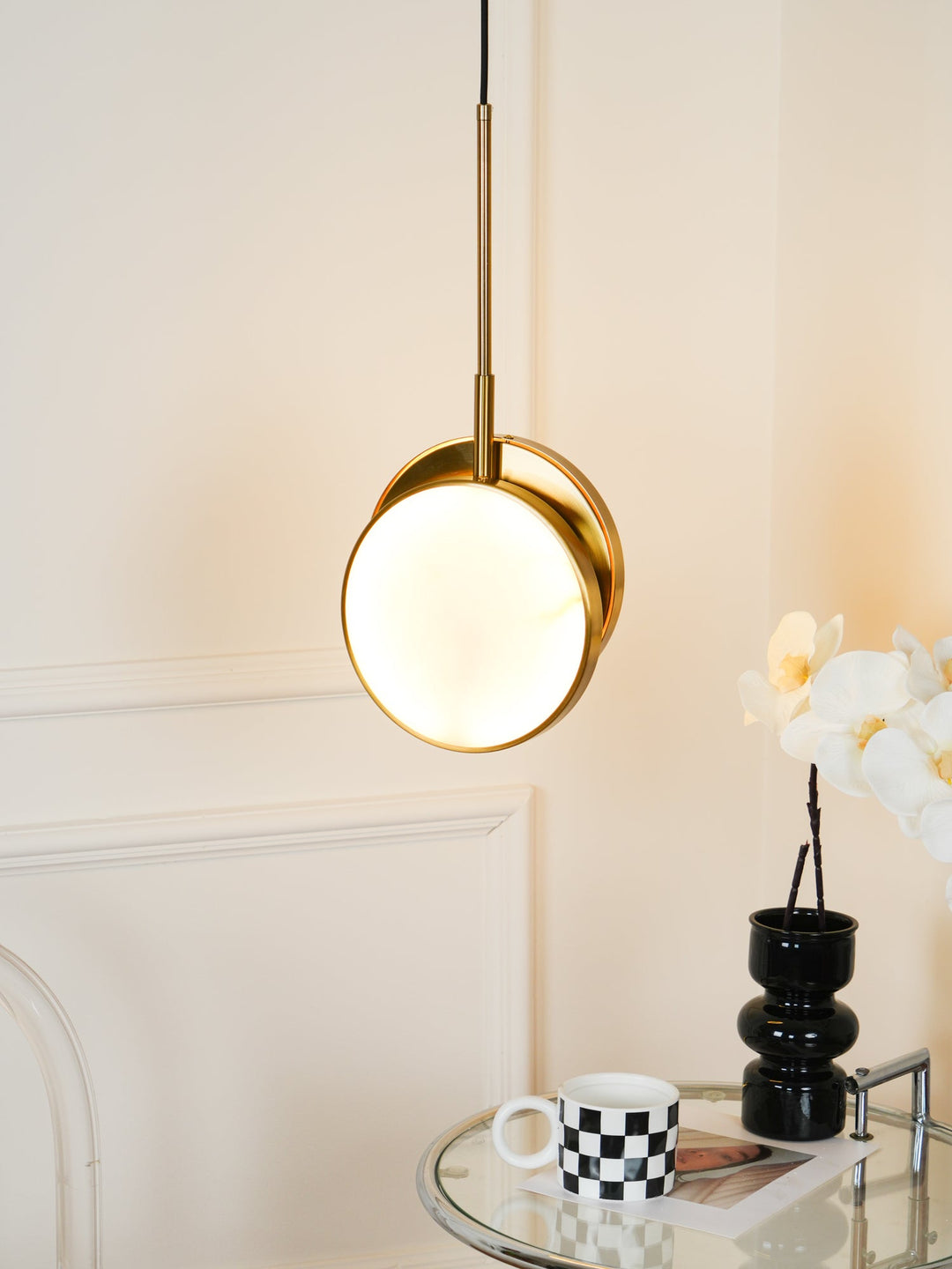 Lampa wisząca Moonshade Alabaster