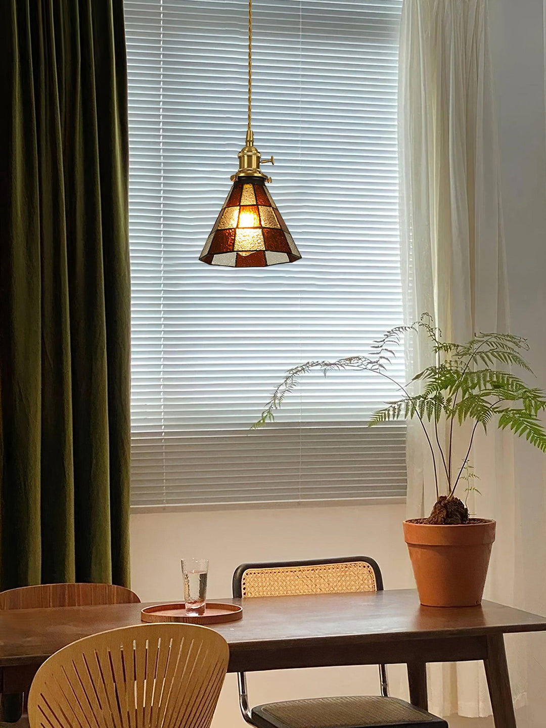 Lampa wisząca mozaikowa